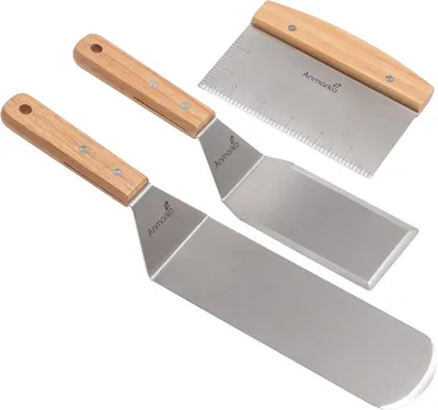 Obrázek produktu pro Dvě grilovací špachtle, nerezová ocel, pro grilování