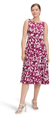 Produktbild von Vera Mont Damen Cocktailkleid mit Print 36, Cream/Dark Red
