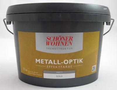 Produktbild von Trendstruktur Metall-Optik matt gold 1L