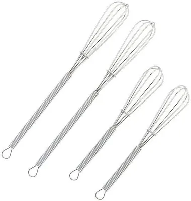 Image de Lot de mini-spatules, argentées, 13 cm et 18 cm, 4 pièces