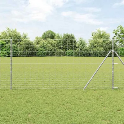 Obrázok produktu pre Plotové pletivo – Oplotenie záhrady – Plot – Žiarovo pozinkované – 1000 x 120 cm – Strieborná farba