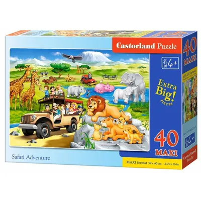 Produktbild von CASTORLAND Puzzle Abenteuer auf Safari MAXI 40 Teile