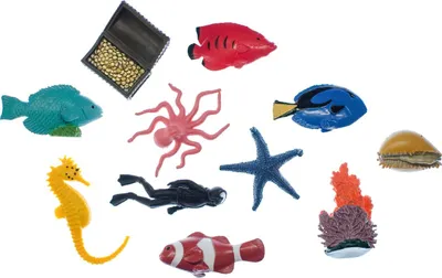 Produktbild von 10x Korallenriff Fische Set Aufstellfiguren Miniblings Tierfiguren Meerestiere