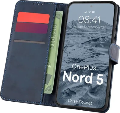 Produktbild von Bizon Case Pocket OnePlus Nord 5 marineblau