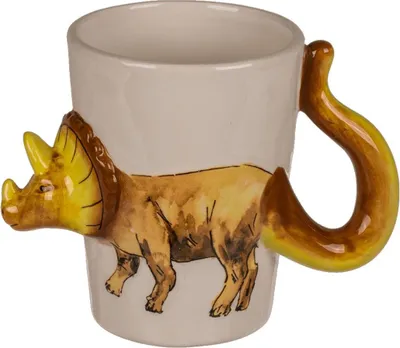 Produktbild von Kaffetasse ca. 250 ml mit 3D Dino Design Tasse Dinosaurier Kindertasse