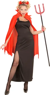 Produktbild von TEUFELIN (Kleid, Umhang, Hörner) Größe L