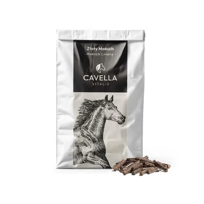 Obrázek produktu pro Cavella Granule ze lněných pokrutin pro koně – doplňkové krmivo s 32 % bílkovin, 20 kg
