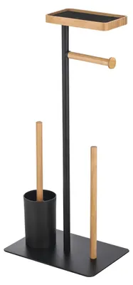 Produktbild von 4-in-1 Toilettenset mit Stauraum und Bambus Halter