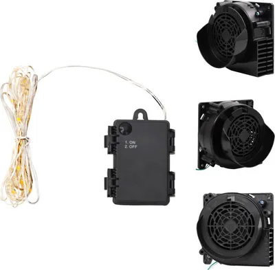 Produktbild von vidaXL LED-Lichterkette mit 110 LEDs und Gebläse 1100 cm -  Weihnachtsbeleuchtung