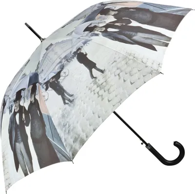 Produktbild von Stockschirm Regenschirm Automatik Motivschirm Kunstmotiv Caillebotte Paris im Regen