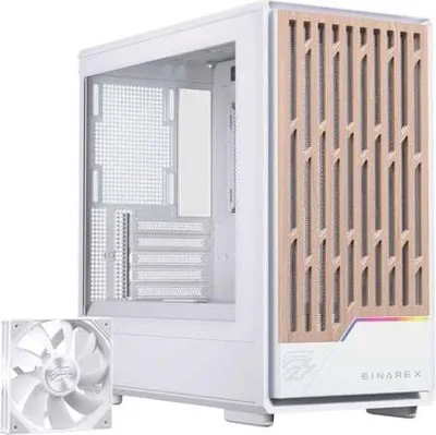 Immagine prodotto di Torre Einarex Pulse PM400 Core White Acero Vidrio Templado Madera 9 Ventiladores