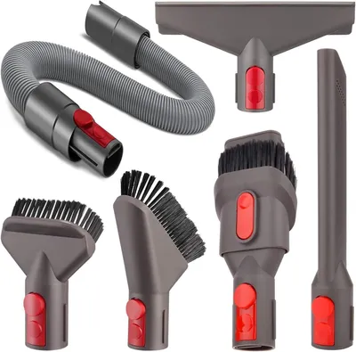 Produktbild von 6 Stücke Zubehör Set Ersatz für Dyson Bürste mit Verlängerungs-Schlauch Düse Set für Dyson GEN5 G5 V15 V12 V11 V10 V8 V7 zur Reinigung von Fugen EckenBettfüße Tierhaare und Sofas schnell zu reinigen