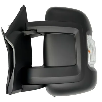 Immagine prodotto di Specchietto retrovisore esterno sinistro BILMAX di ricambio per Boxer, Jumper, Fiat Ducato 2006-2024, ripiegabile elettricamente, con indicatore di direzione, con sensore di temperatura, nero, 8+4 pin