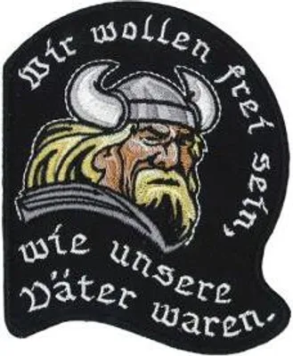 Produktbild von Aufnäher Patches Wir wollen frei sein Gr. ca. 8,2 x 10,2 cm 01641