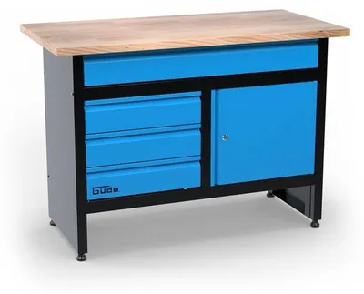 Produktbild von GÜDE Werkstatteinrichtung Werkstattwagen Werkbank Werkzeugschrank GW 3/1