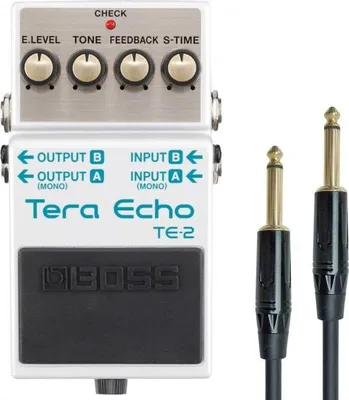 Immagine prodotto di Boss TE-2 Tera Echo Delay Pedale d'effetti con cavo