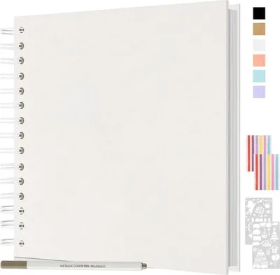 Zdjęcie produktu dla JAECU DIY album fotograficzny scrapbook 21x21cm oprawa spiralna 40 stron