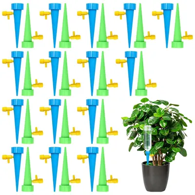 Bewässerungssystem 30-tlg. mit einstellbarem Durchfluss für Topfpflanzen