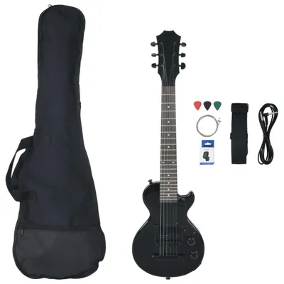 Produktbild von vidaXL E-Gitarre für Kinder mit Tasche Schwarz 3/4 30"