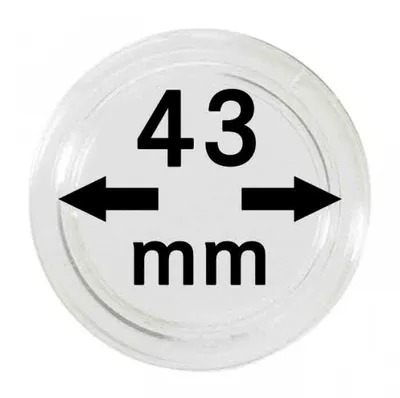Produktbild von Lindner 2250043P Münzkapseln 43 mm-10er Pack