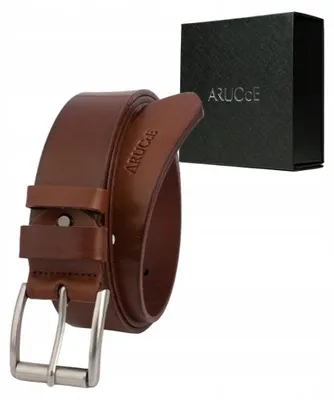 Produktbild von Arucce Ledergürtel Herren Brauner Gürtel 110 cm