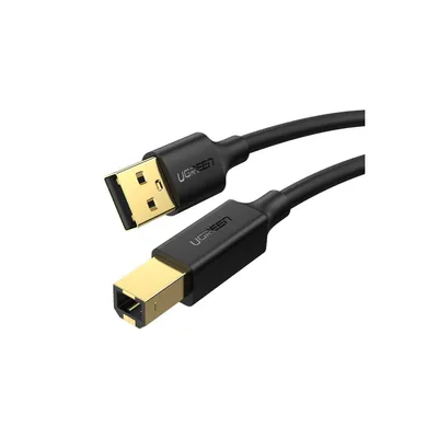 Produktbild von UGREEN US135 USB 2.0 AB -Druckerkabel, vergoldet, 2m (schwarz)