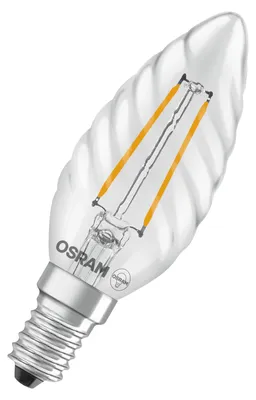 Image de Ampoule LED OSRAM Retrofit CLASSIC BW, de forme classique, en verre transparent, 1,8 W, 250 lm, 2700 K, indice de rendu des couleurs (IRC) de 80