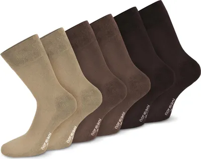 Produktbild von normani 6 Paar Komfortsocken mit Softrand und Frotteesohle