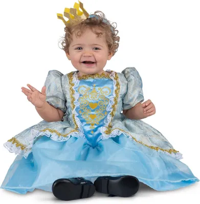 Produktbild von Prinzessin Kostüm Kinder blau - 80/92 (1-2 Jahre)