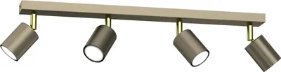 Zdjęcie produktu dla Lampa sufitowa Striper tytanowy złoto-złoty połysk 4xGU10x8W metal wym:14,5x60x5,5cm IP20 Luminex