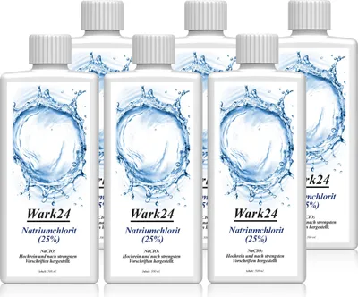 Produktbild von Wark24 Natriumchlorit (25%) 500ml zur Herstellung von Chlordioxid (6er Pack)