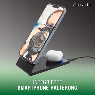 Produktbild von 4smarts Wireless Charger UltiMag TrioFold Lucid 15W