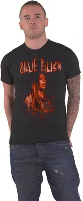 Produktbild von Billie Eilish - T-Shirt für Herren/Damen Uni RO7083 (XL) (Schwarz)