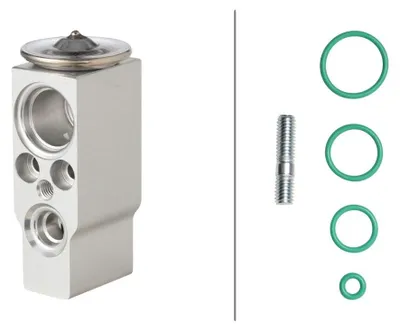 Produktbild von Expansionsventil Klimaanlage Aluminium HELLA für u.a. RENAULT CLIO