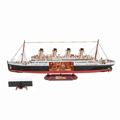 Produktbild von Robotime TGL02 3D Holzpuzzle "Eternal Atlantic Voyager" Ohne Klebstoff