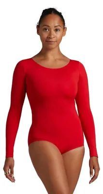 Zdjęcie produktu dla Damski body z długim rękawem Capezio Team Basics (TB135) - czerwony - rozmiar S