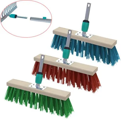 Produktbild von QUICKSYSTEM 33cm Straßenbesen Kehrbesen Industriebesen Saalbesen Terrassenbesen
