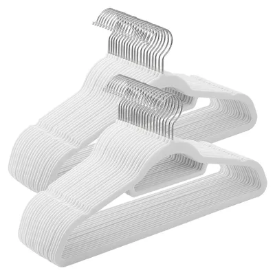 Produktbild von 50-teilige Kleiderbügel aus Samt – platzsparend – stark und weich – 45 x 0,6 x 23,5 cm