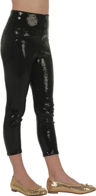Produktbild von Leggings Pailletten schwarz Mädchen Größe: 128