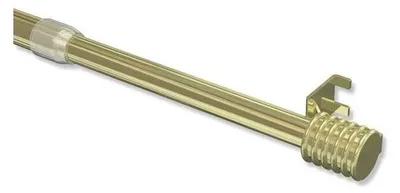 Produktbild von Interdeco Klemmfix Klemmstange / ausdrehbare Scheibenstange Messing-farbig, Typ Pavo, 80-110 cm