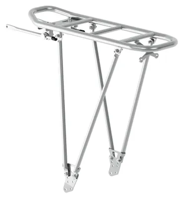 Produktbild von Racktime Foldit Adjustable 2.0 Gepäckträger, silber, für 24"-29" Fahrräder, S...