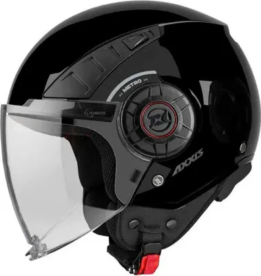 Produktbild von Axxis Metro S Jethelm Schwarz M Schwarz M