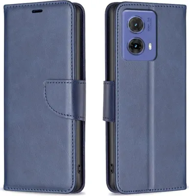 Produktbild von Mobigear Excellent  Motorola Moto G85 Hülle Klapphülle Geldbörse - Blau