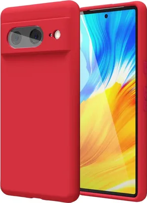 Produktbild von Hülle für Google Pixel 8a Handy Schutz Cover Silikon Gel Case Handyhülle, rot