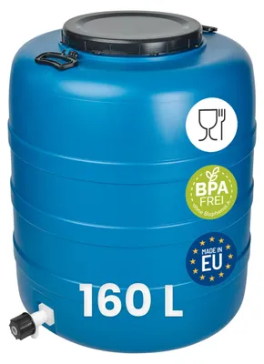 Productafbeelding van 160L Regenton met Kraan van HDPE