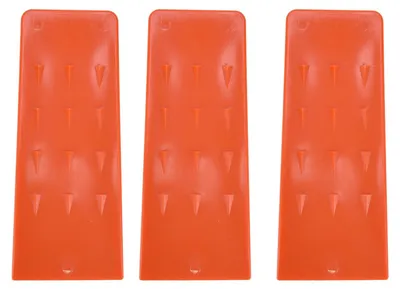 Produktbild von 3 Stück 20,3 cm Fällkeile mit Spikes, sichere Holzfällerwerkzeuge aus Kunststoff für Kettensägen, Baumfällung