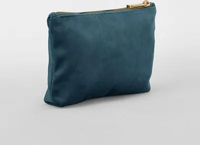 Produktbild von BagBase BG714 | Velvet Accessory Bag - Farbe: Blue Topaz - Größe: L (33 x 24 cm)