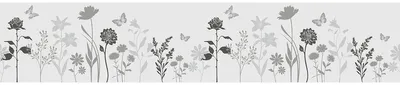 Produktbild von Sichtschutzfolie – Langes Landhausblumenmuster – Fenster- und Duschkabinenaufkleber – 40 x 200 cm