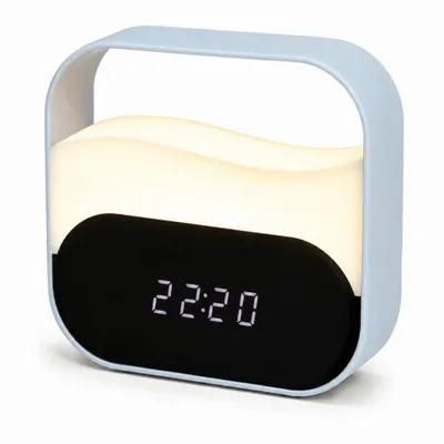 Produktbild von LED-Lichtwecker, Digitaler Wecker mit 2000 mAh Akku, 3 Farbtemperaturen, USB-Aufladung, stufenlos dimmbares Nachtlicht, 2 Alarmzeiten, Stimmungslicht