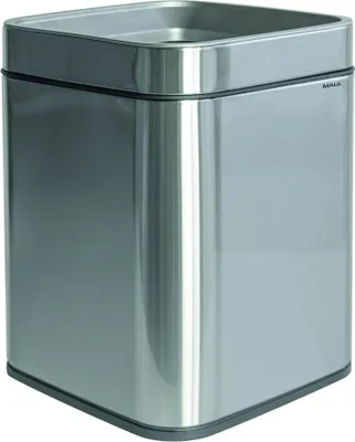Zdjęcie produktu dla MAUL Kosz na śmieci MAULprime 15 l stal nierdzewna 25,1 x 25,1 x 32,2 cm srebrny